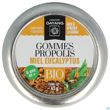 Dayang Gommes Propolis Miel Eucalyptus Bio 45g