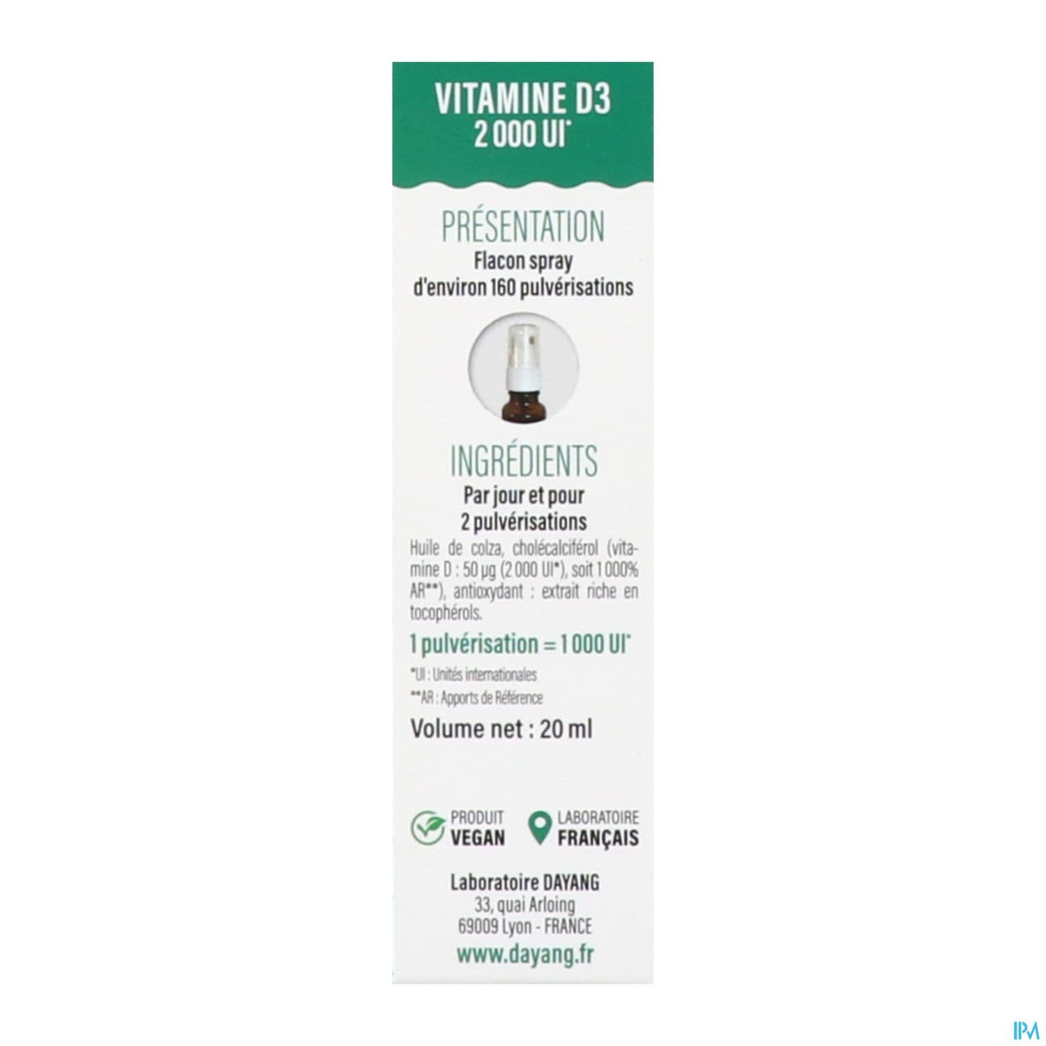 DAYANG VIT D3 2000 UI SPR 20ML