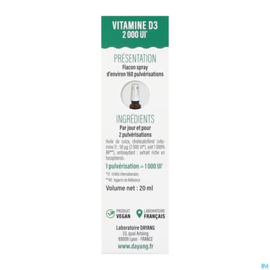 DAYANG VIT D3 2000 UI SPR 20ML