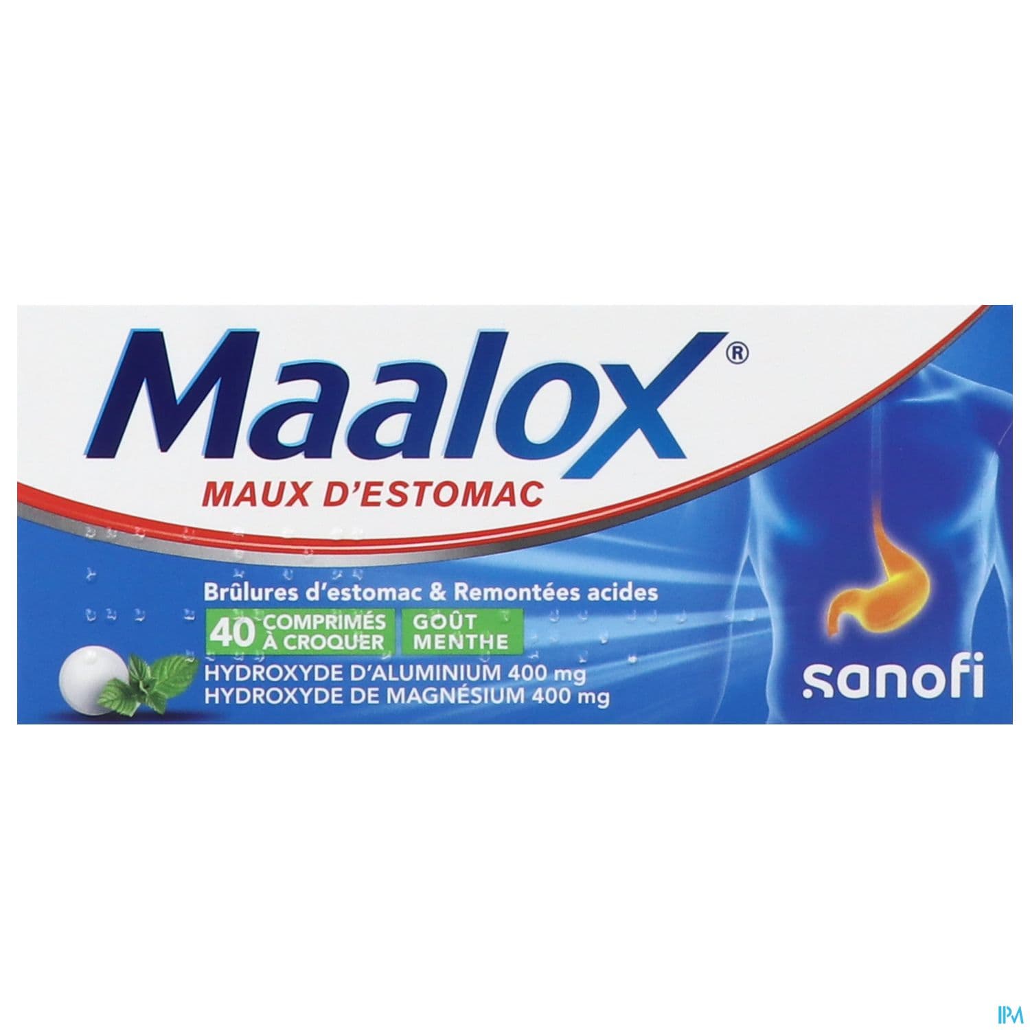 Maalox Maux Estomac Comprime A Croquer Menthe 40