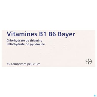 Vitamine B1 B6 Bayer Comprime 40