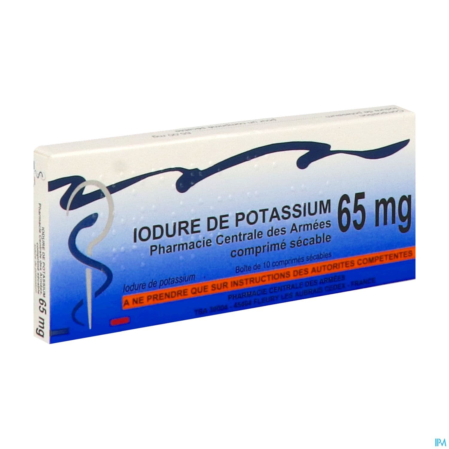 IODURE DE POTASSIUM65MG PCA CP S10