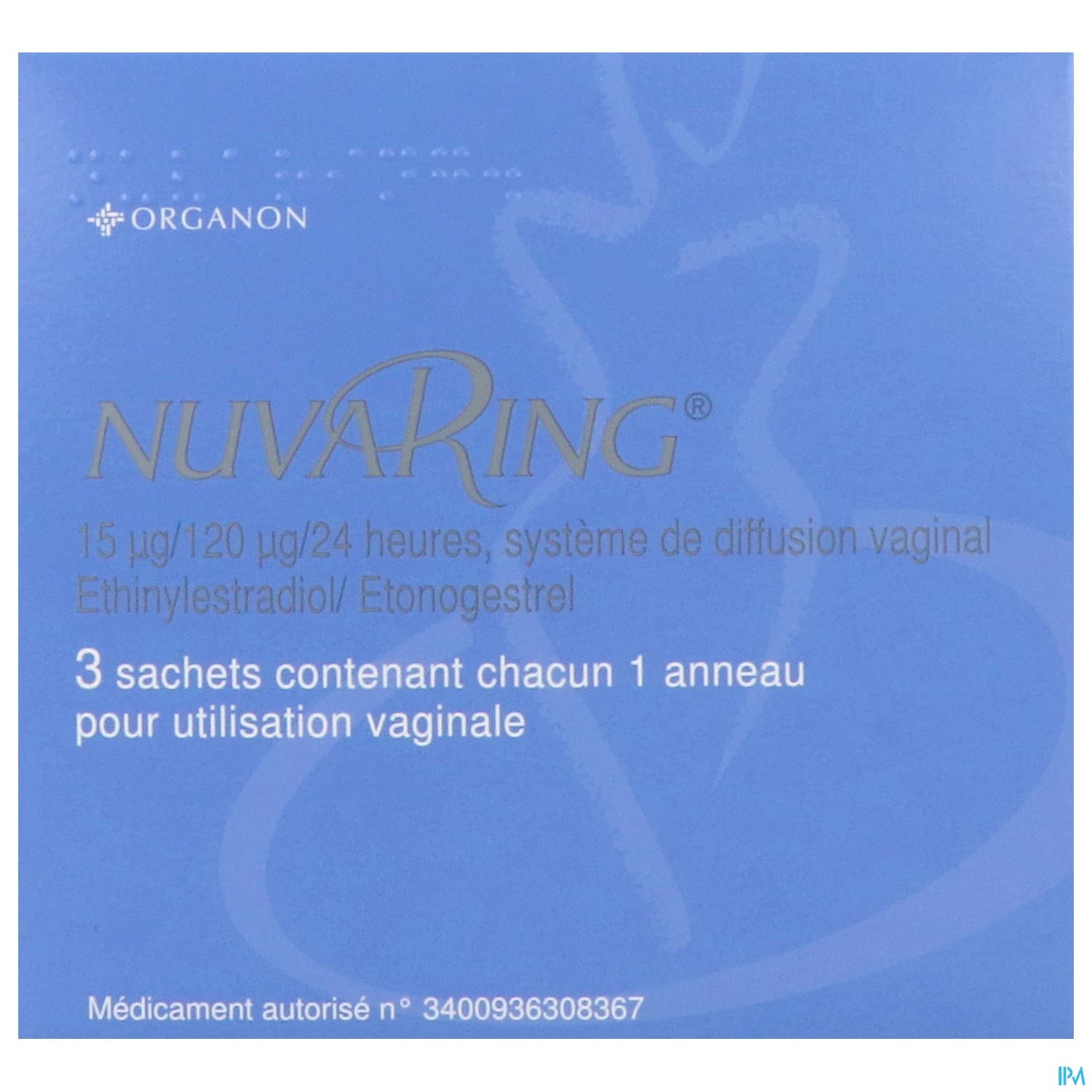 Nuvaring 15mcg/120mcg/24h Systeme De Diffusion Vaginal 3