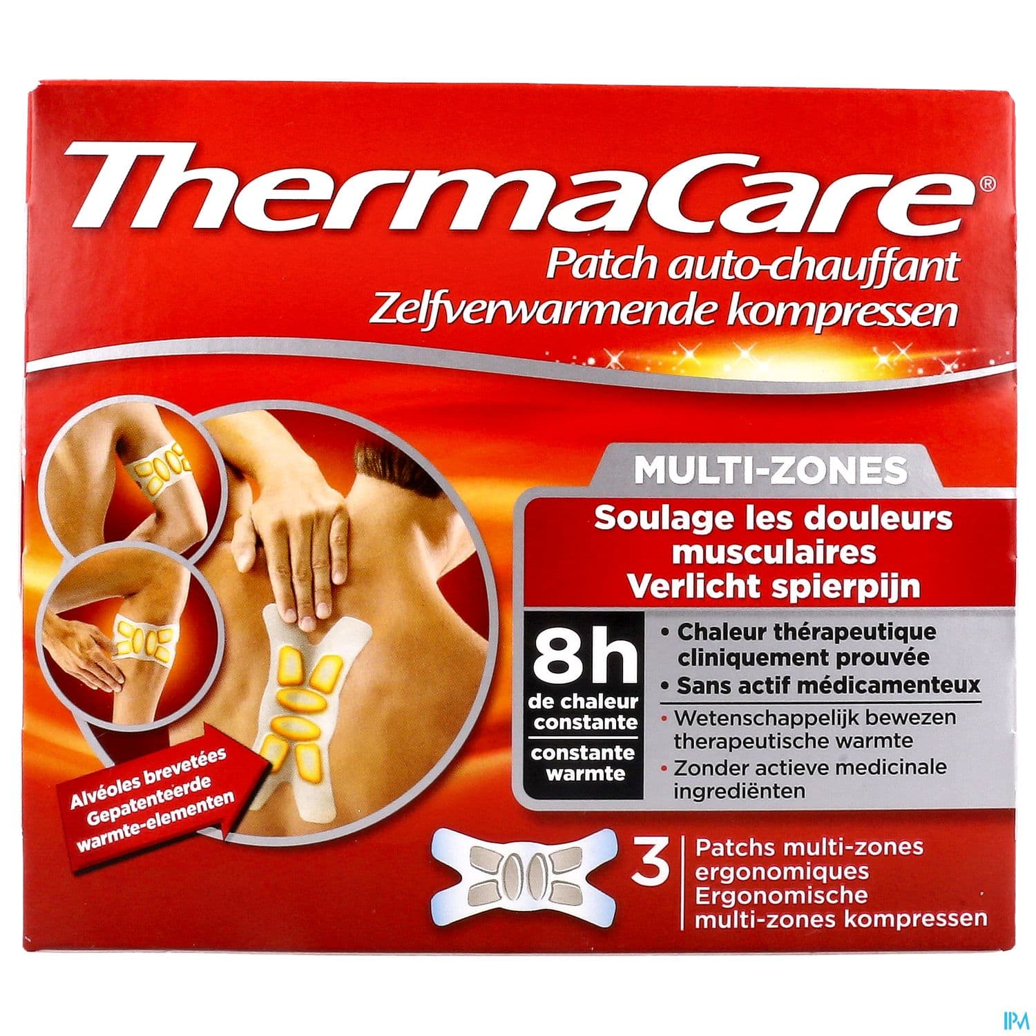 Cooper Thermacare Patch Chauffant Multi Zones X3
