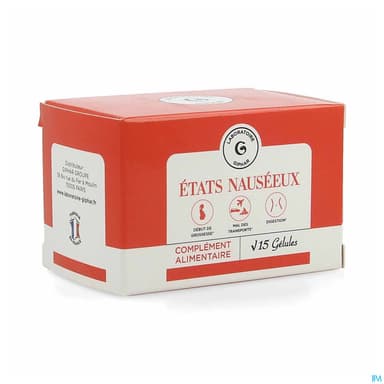 GIPHAR ETAT NAUSEEUX GELULE 15