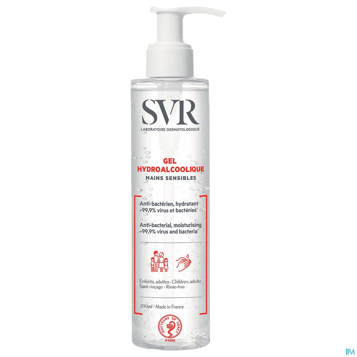 SVR GEL HYDROALCOOLIQUE 200ML