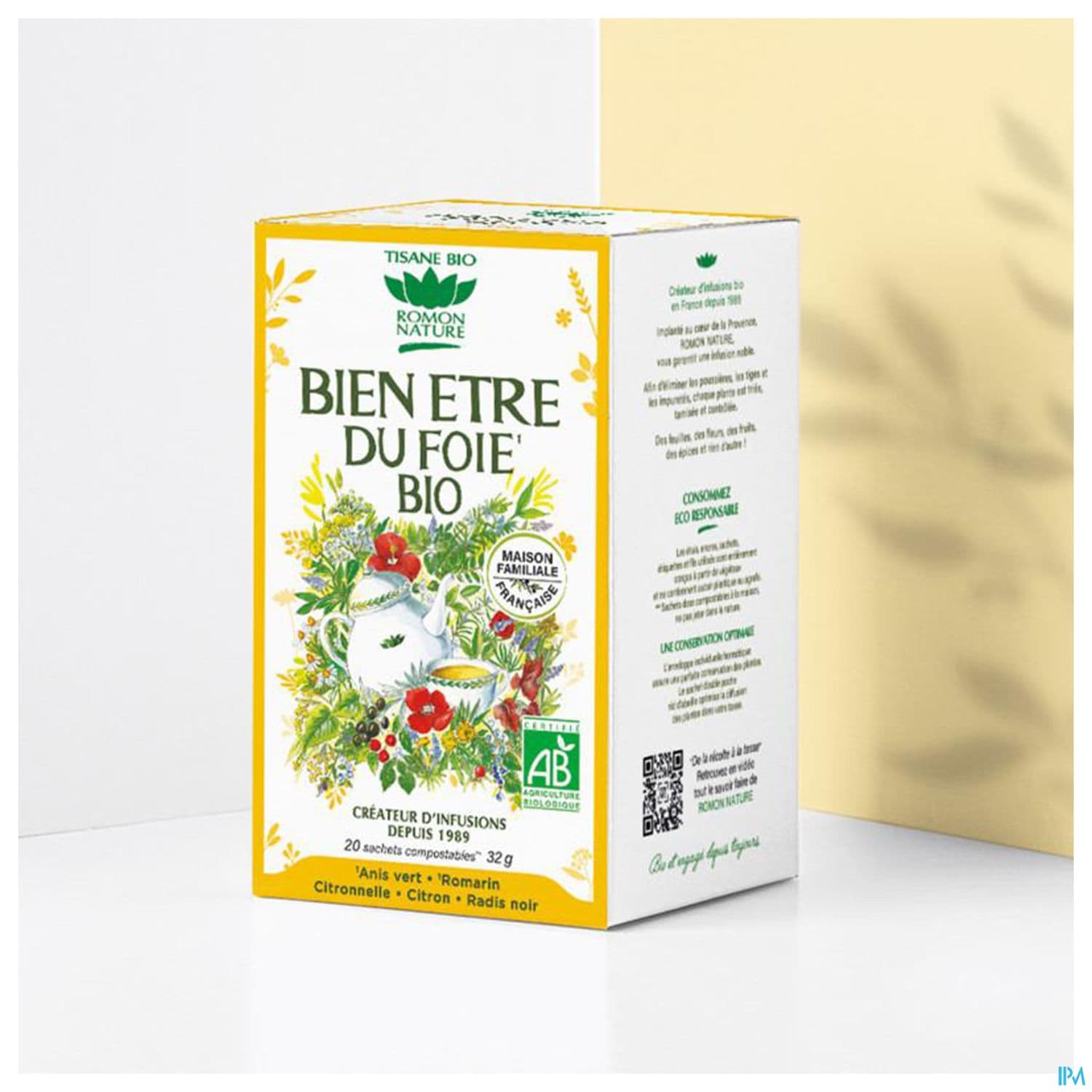 Romon Nature Complexes Bien Etre Foie Bio Infusette 1g6 20