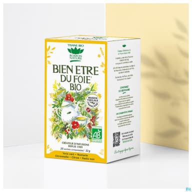 Romon Nature Complexes Bien Etre Foie Bio Infusette 1g6 20