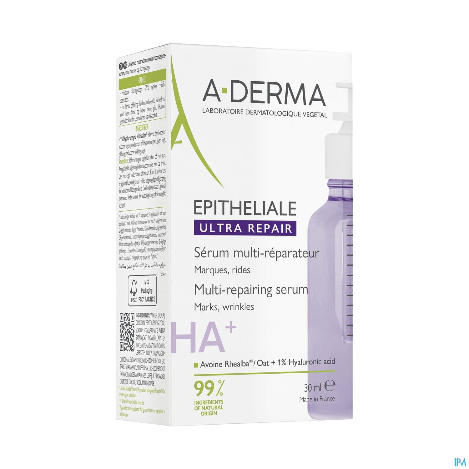 A Derma Epitheliale Ultra Repair Serum Multireparateur 30ml