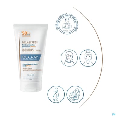 Ducray Melascreen Uv Fluide Antitaches Spf50+ 50ml