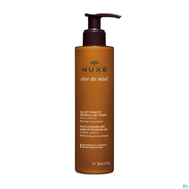 Nuxe Reve De Miel Gel Nettoyant Et Demaquillant Visage Peaux Seches Et Sensibles 200ml