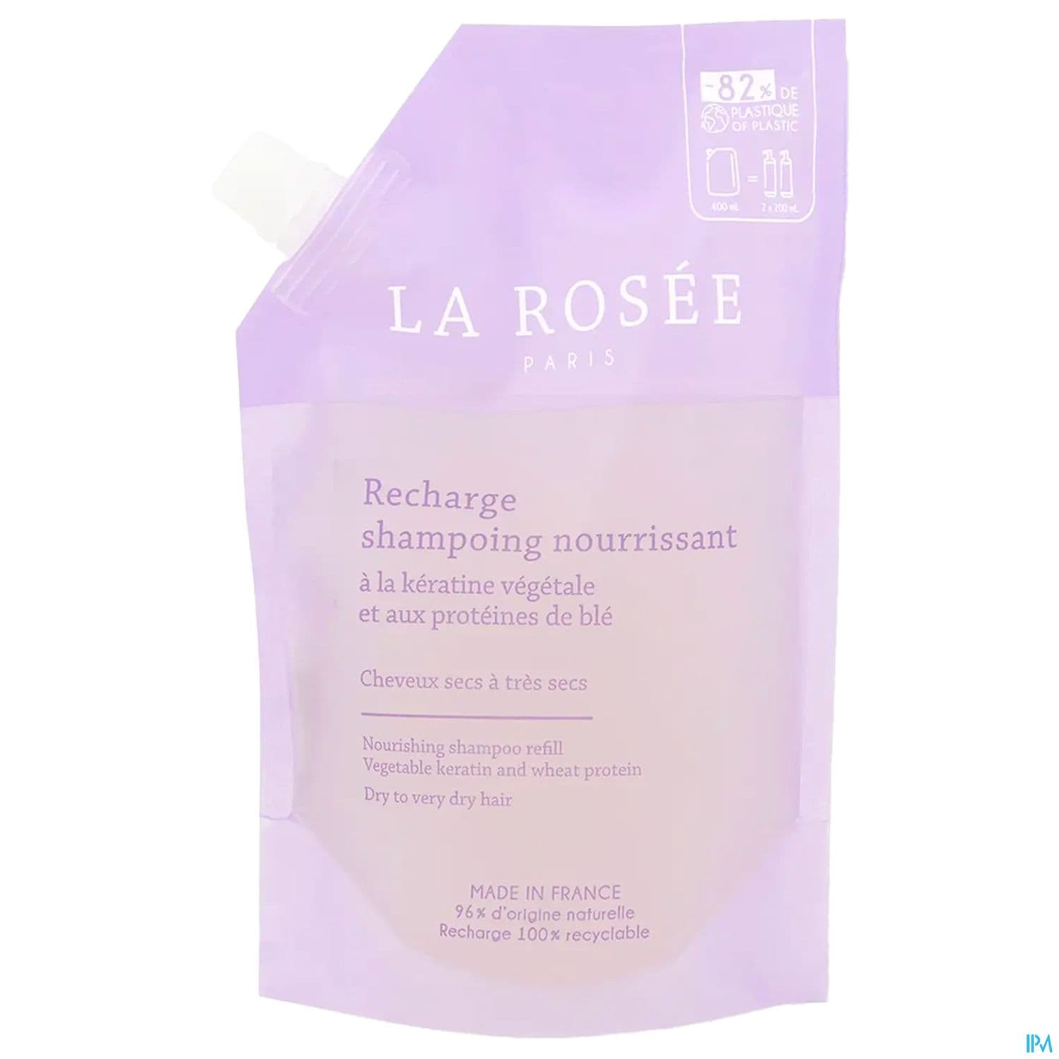 La Rosee Shampooing Nourrissant Proteine De Ble Recharge 400ml