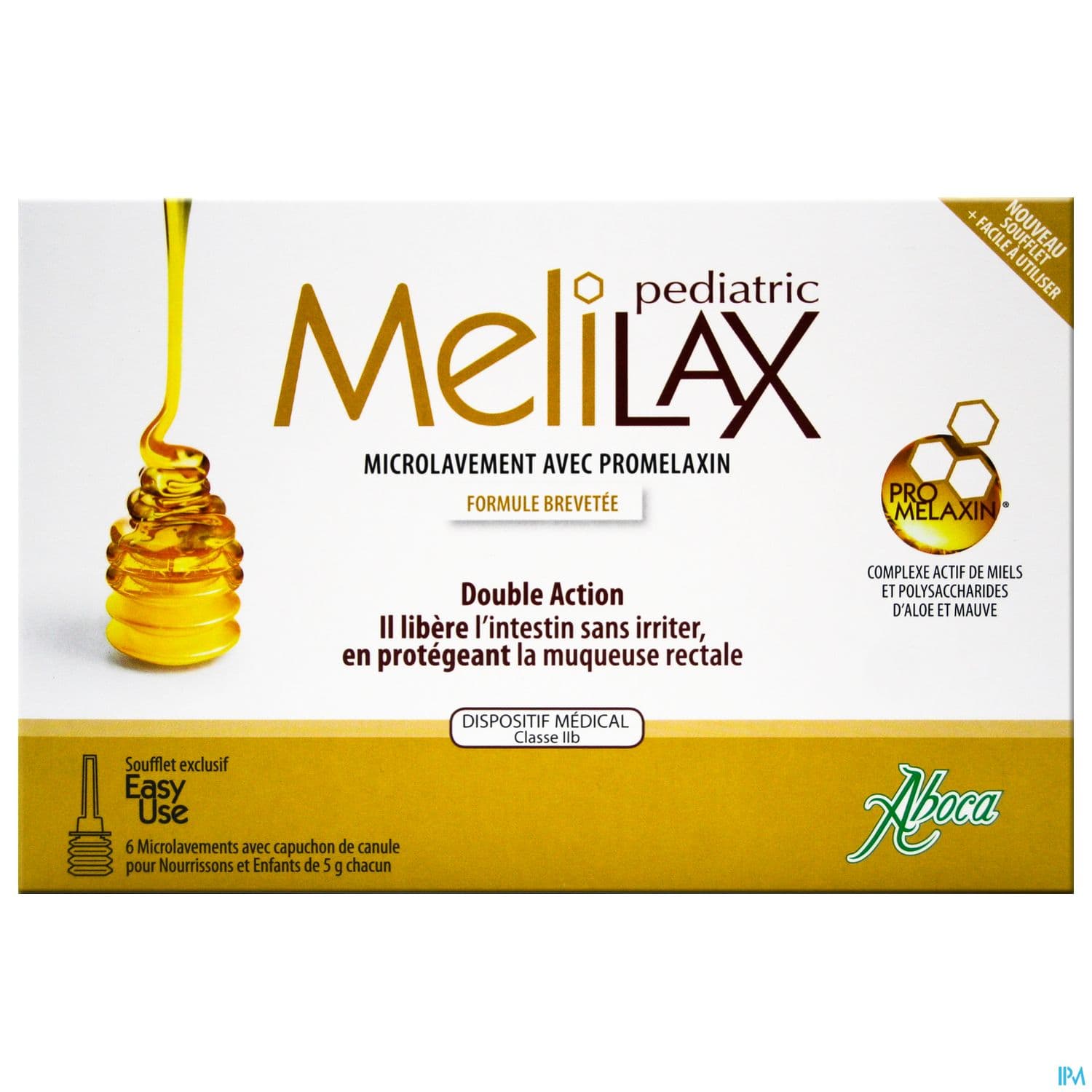 Aboca Melilax Pediatric Microlavement Miel 5g X6