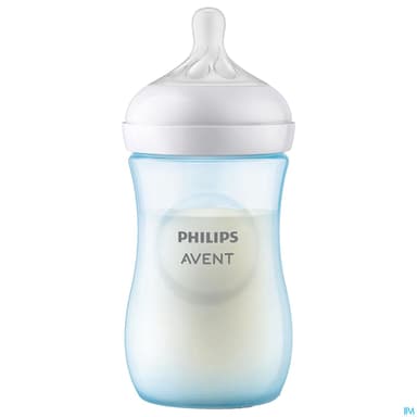 BIB AVENT NAT RESPONSE 260ML BLEU