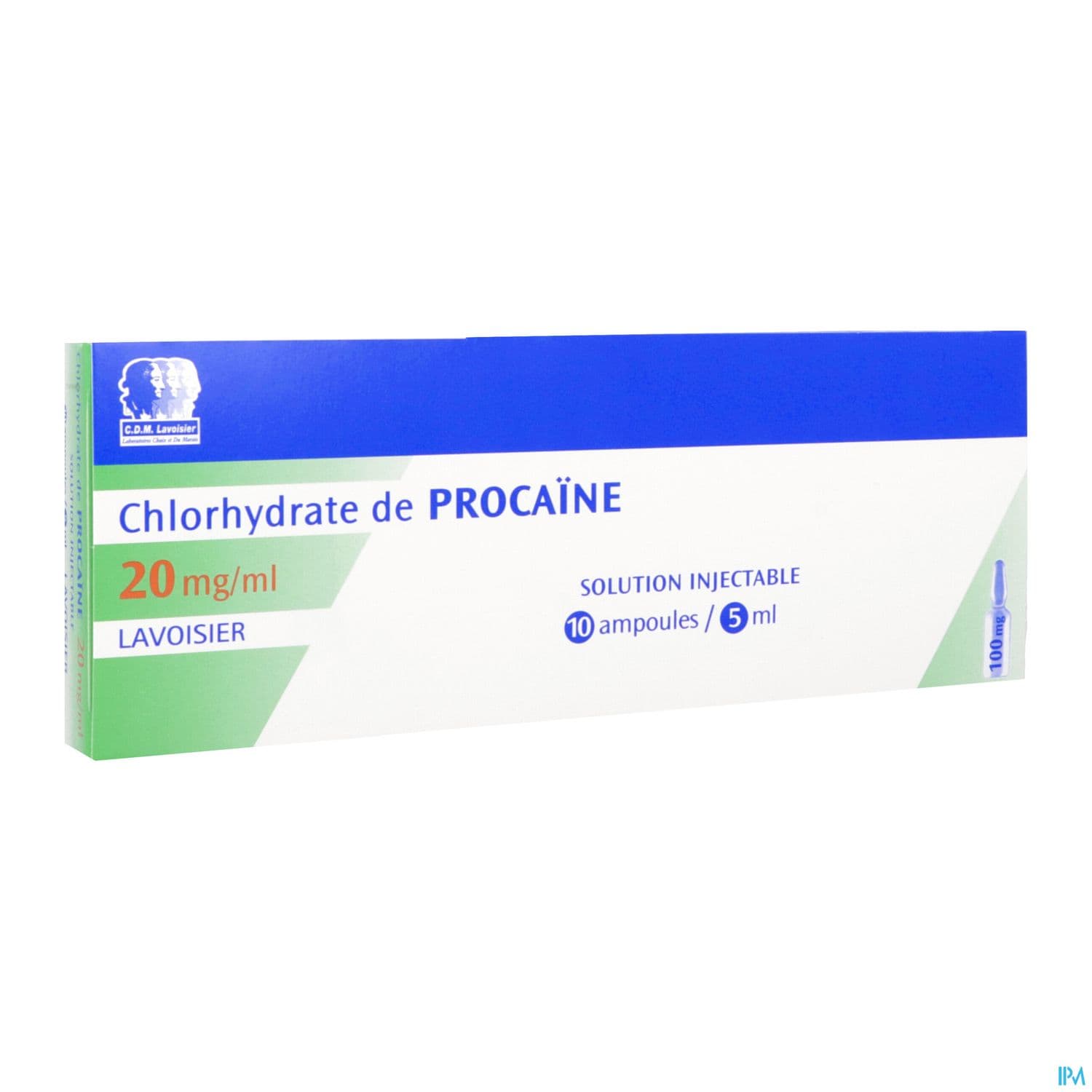 Lavoisier Procaine Chlorhydrate 2% Solution Injectable 5ml 10