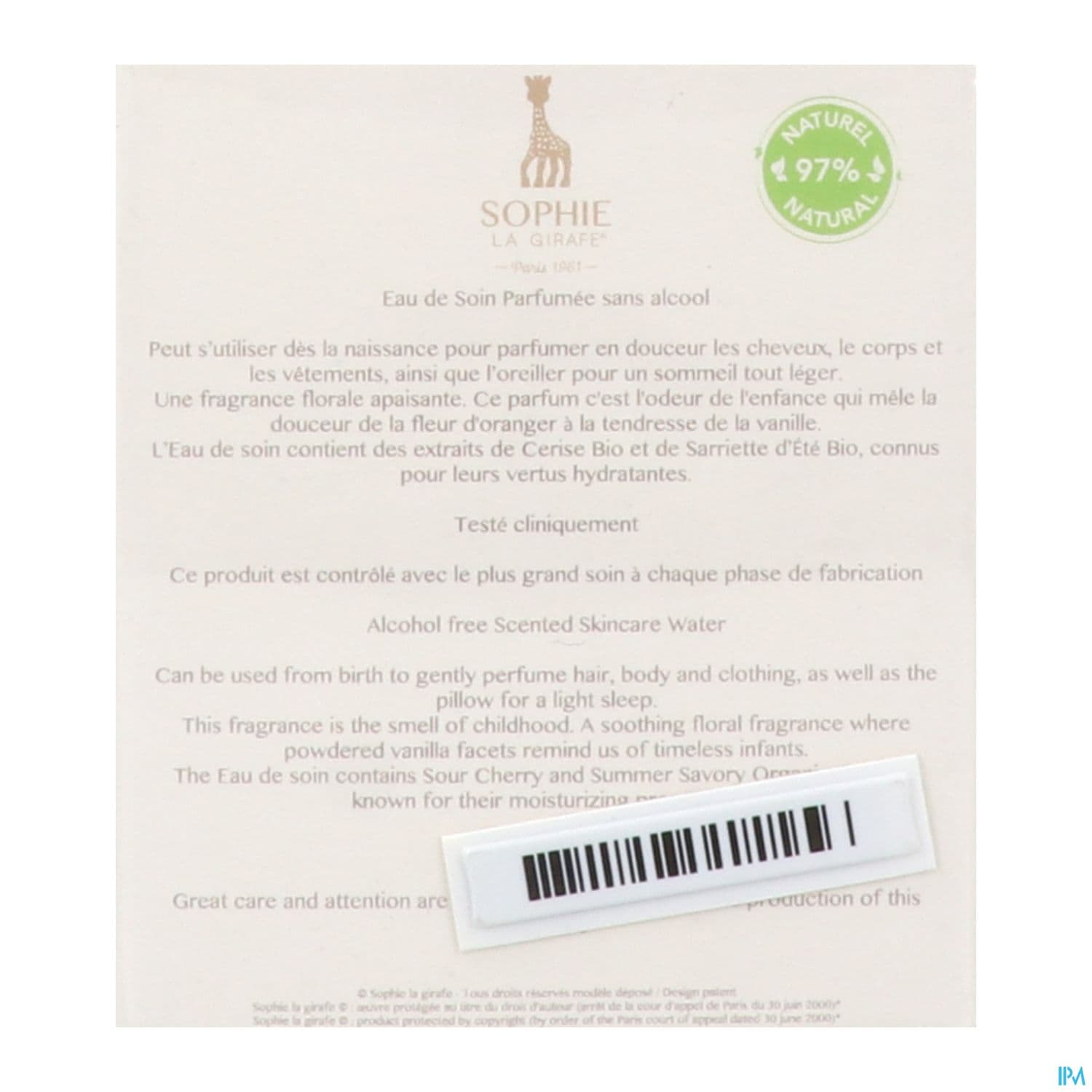 SOPHIE LA GIRAFE PARFUM 50ML