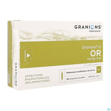 Granions Or Solution Buvable Ampoule 2ml 30