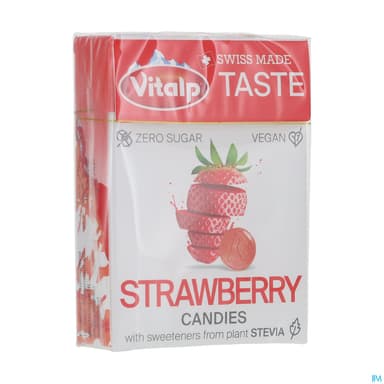 Vitalp Bonbons Sans Sucre Fraise 25g