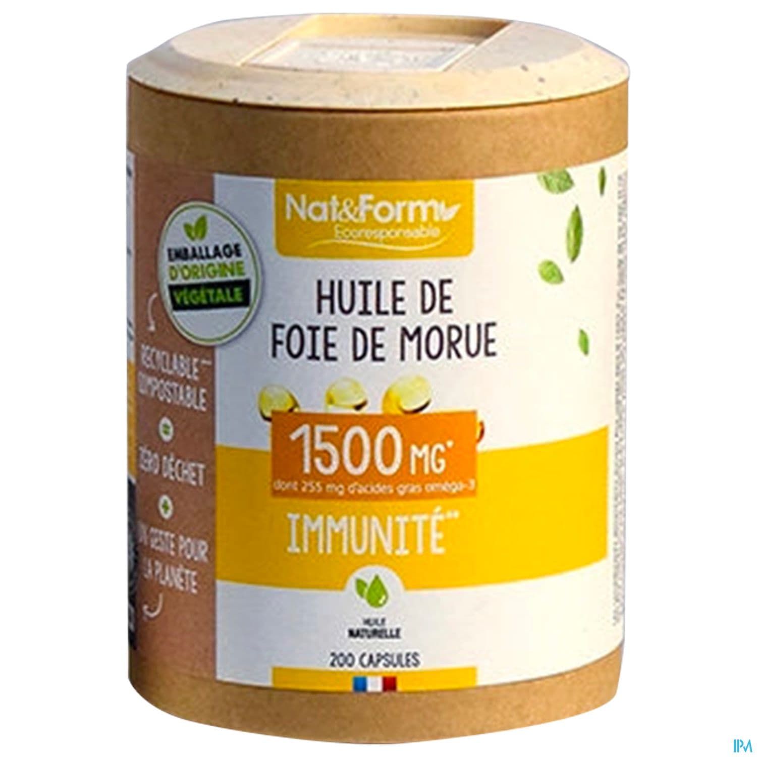 NAT&FORM HLE FOIE MORUE CAPS 200