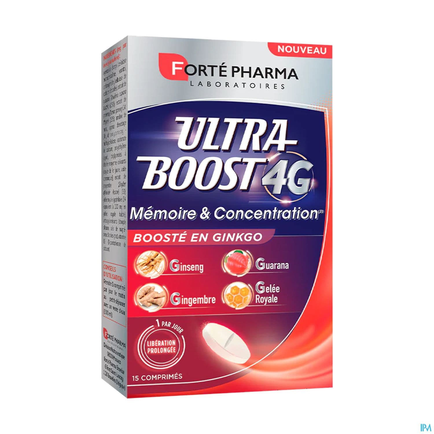 Forte Pharma Ultra Boost 4g Memoire Et Concentration Comprime 15