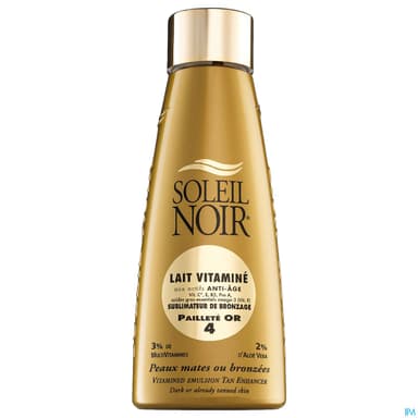 Soleil Noir Lait Vitamine Ip 4 Paillete Or Spray 150ml