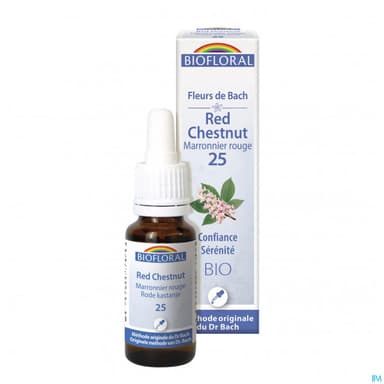 Biofloral 25 Red Chestnut Marronier Rouge Compte Gouttes Bio Demeter 20ml