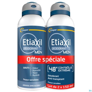 ETIAXIL HOMME Déod 72H 2Aér/150ml
