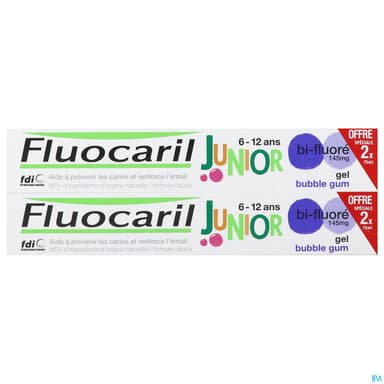 FLUOCARIL JUNIOR GEL BUBBLE 2X75ML