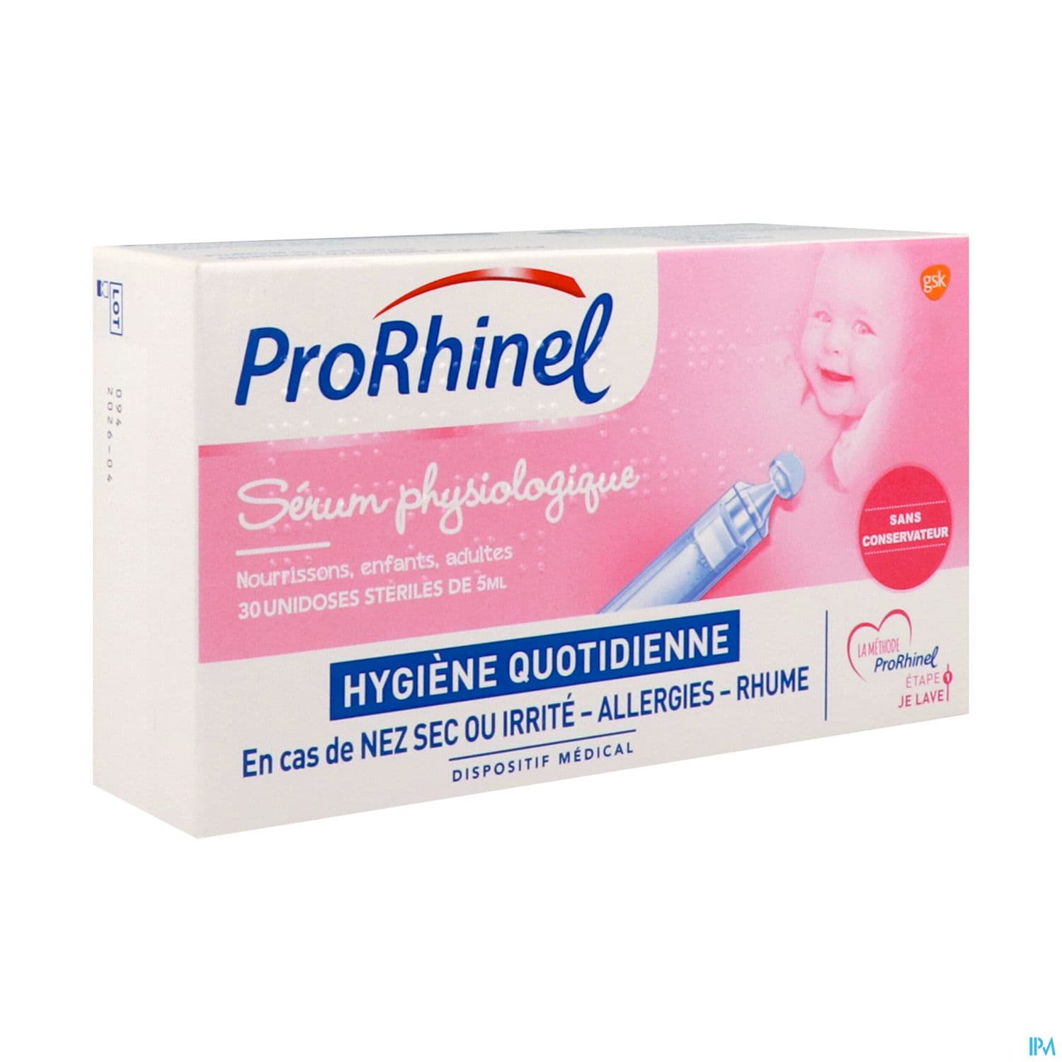 PRORHINEL SERUM PHYSIO UNID5ML X30 — Pharmacie des Vosges