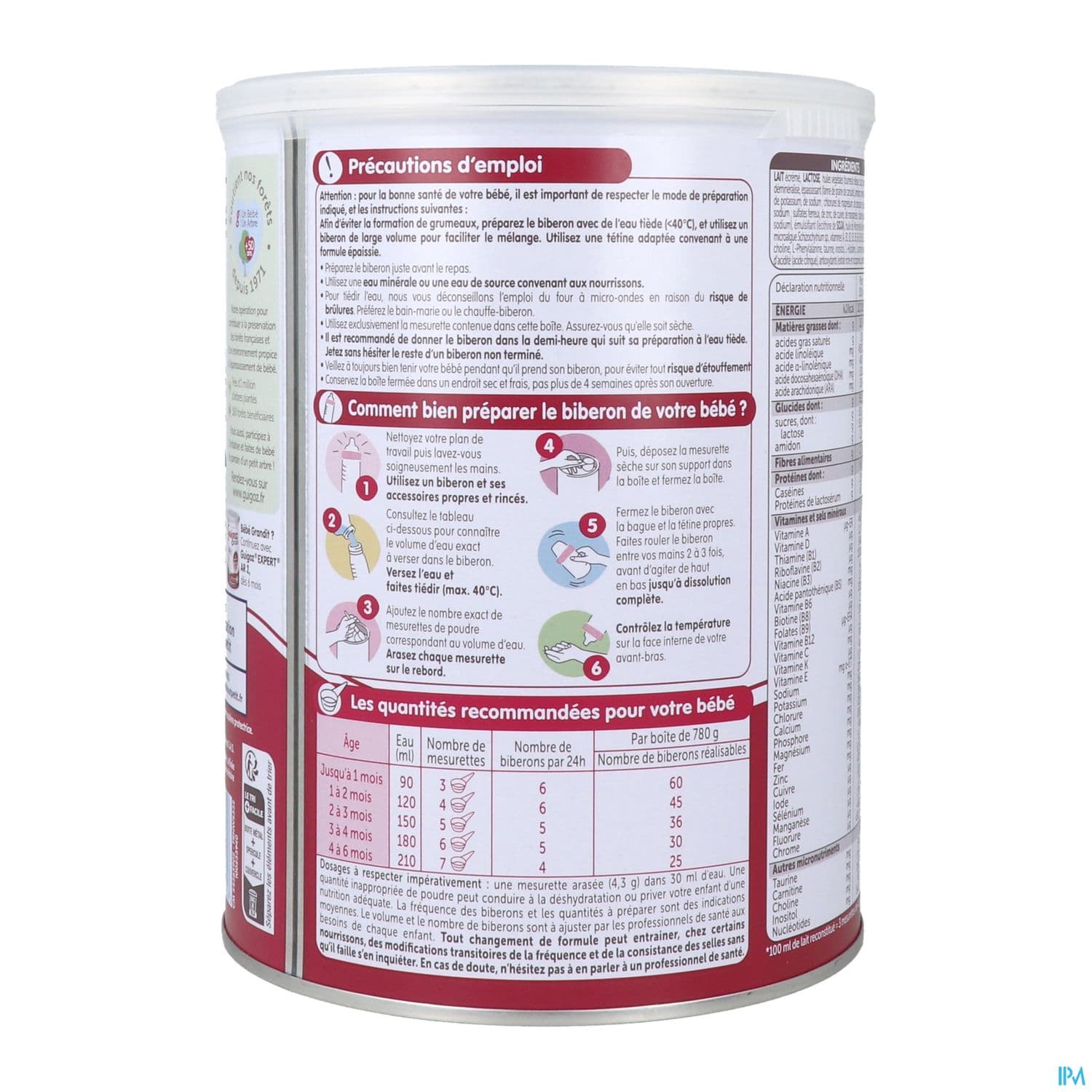 Guigoz 1 Ar Mix Expert Poudre 780g
