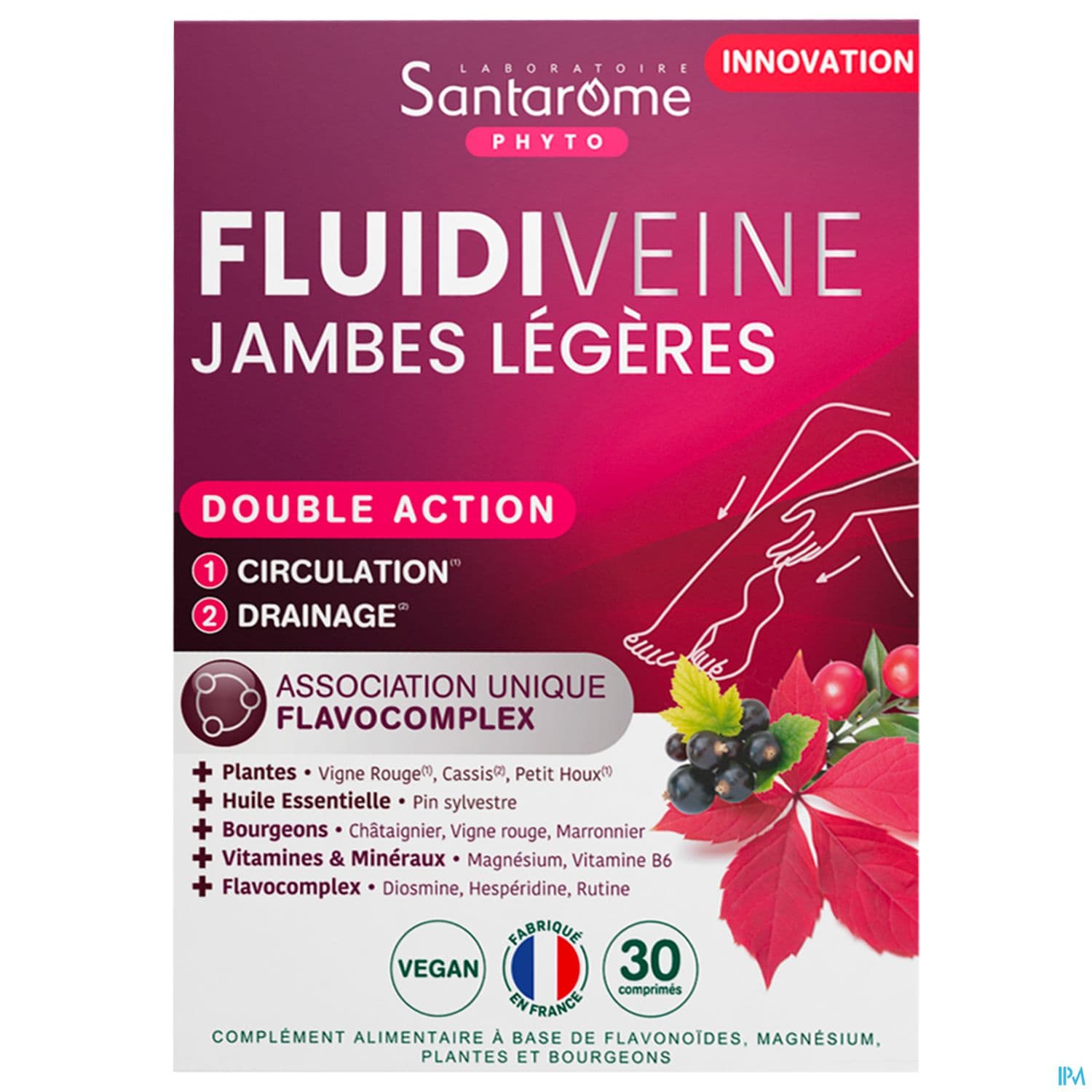 Santarome Fluidiveine Jambes Legeres Comprime 30