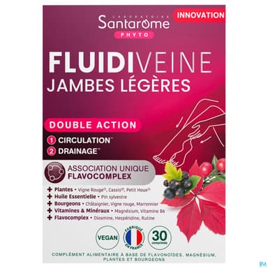 Santarome Fluidiveine Jambes Legeres Comprime 30