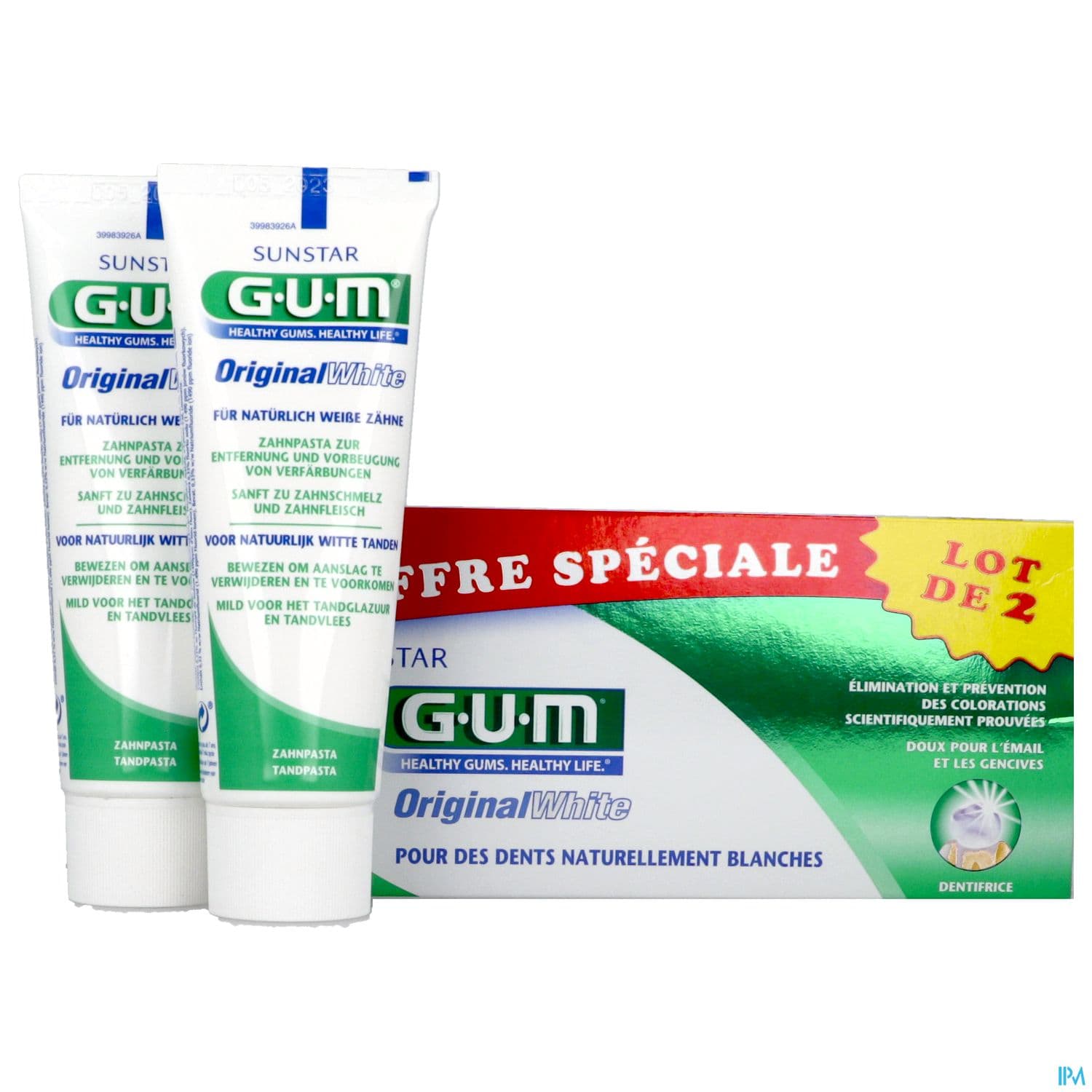 Gum Original White Dentifrice 75ml X2