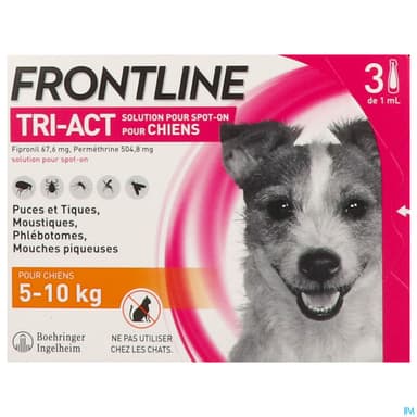 FRONTLINE TRI ACT CHIEN S PIPET 3