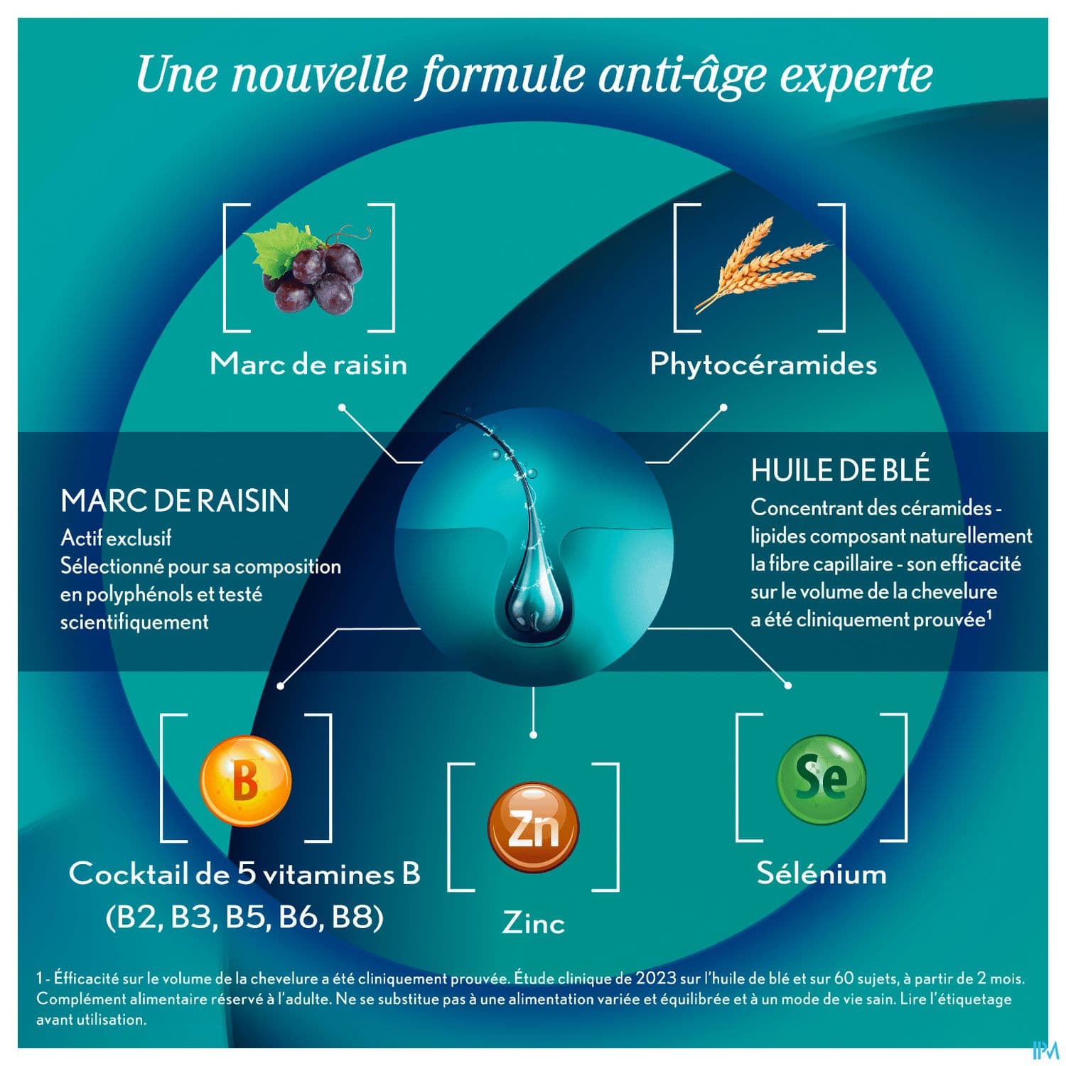 Oenobiol Hair Expert Fortifiant Antiage Capsule 30 X2
