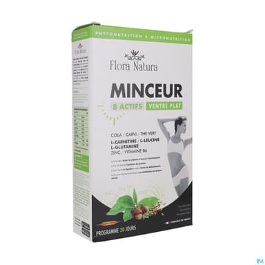 Flora Natura 8 Actifs Minceur Ventre Plat Ampoule 20