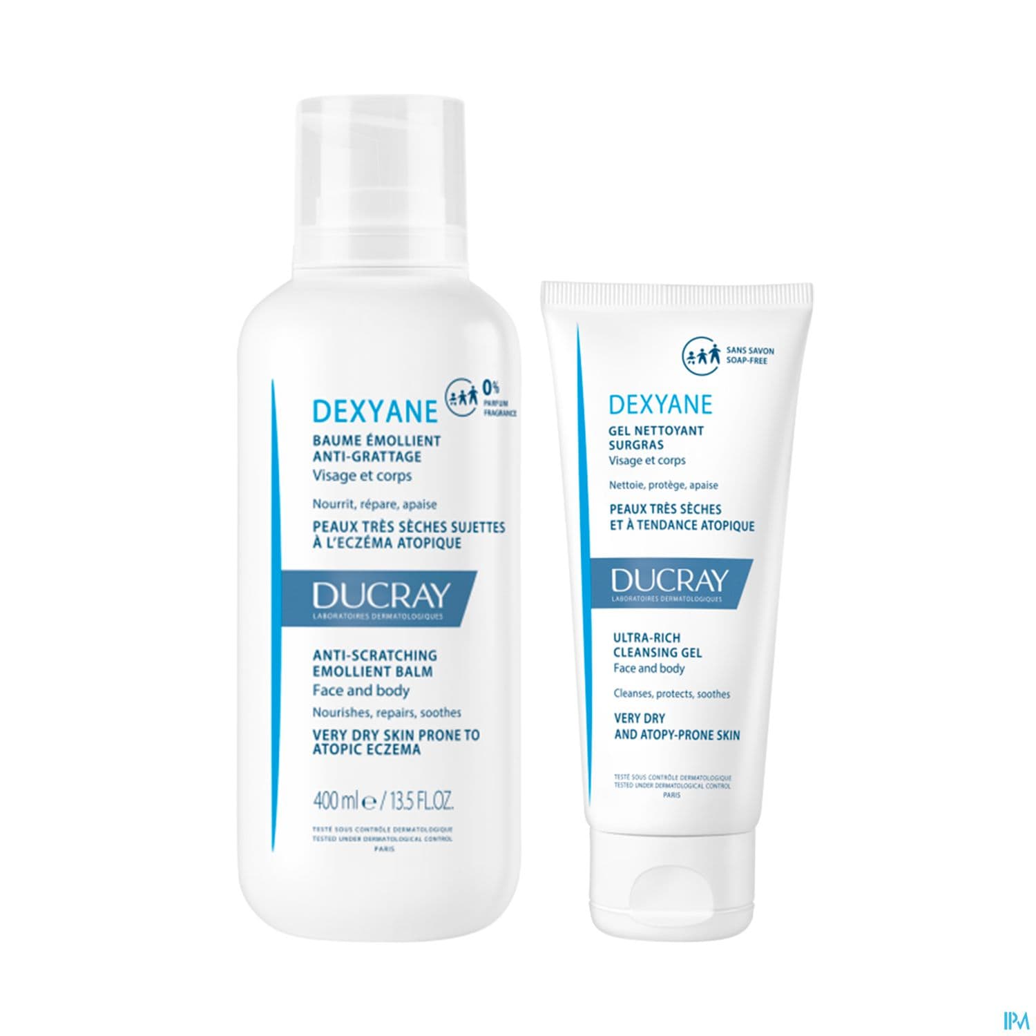 Ducray Dexyane Baume Emollient 400ml + Gel 100ml Offert