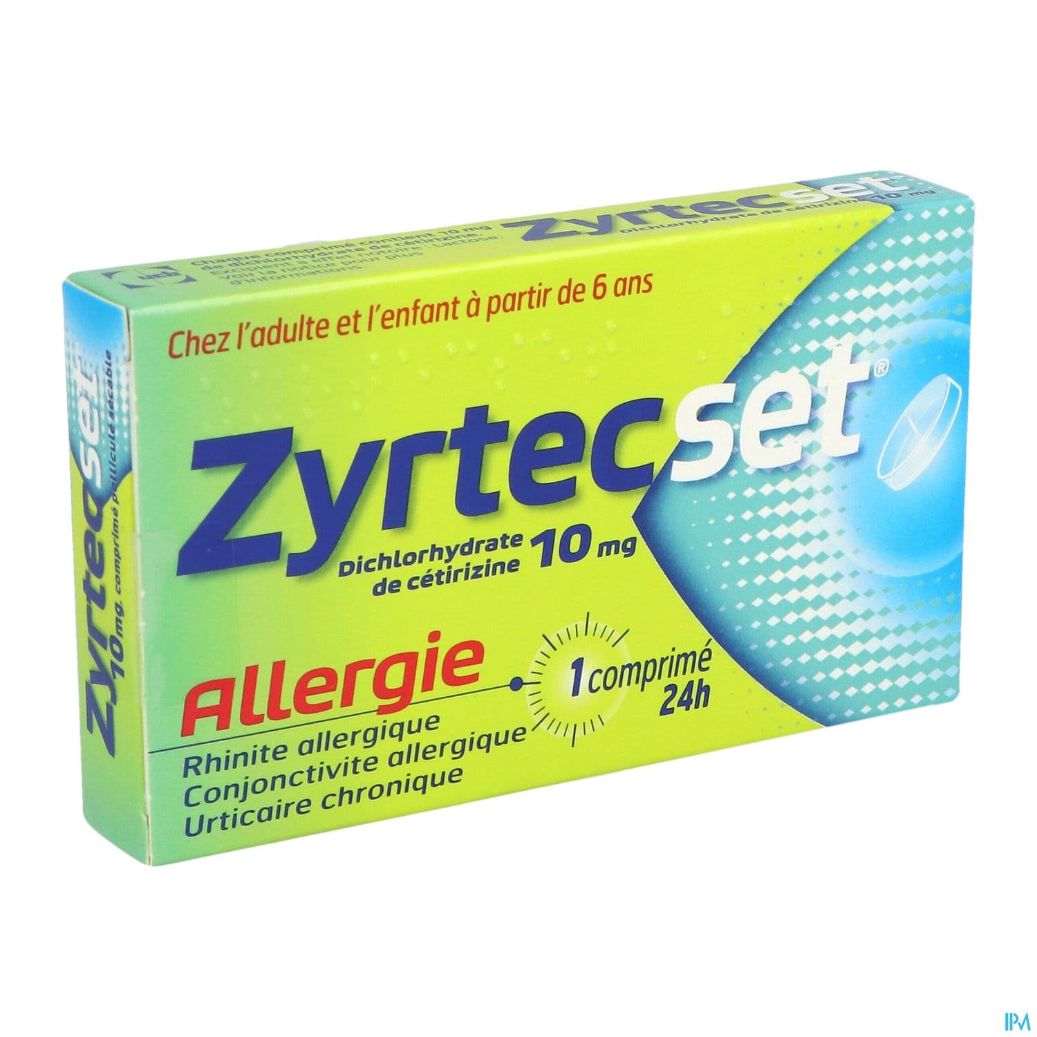 Zyrtecset 10mg Comprime Secable 7