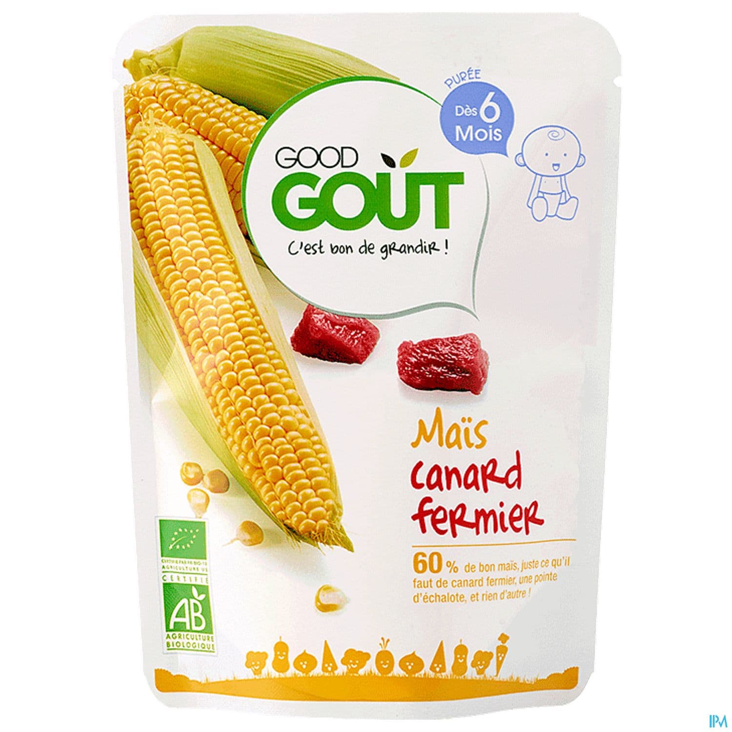 GOODGOUT MAIS CANARD FERMIER 190G