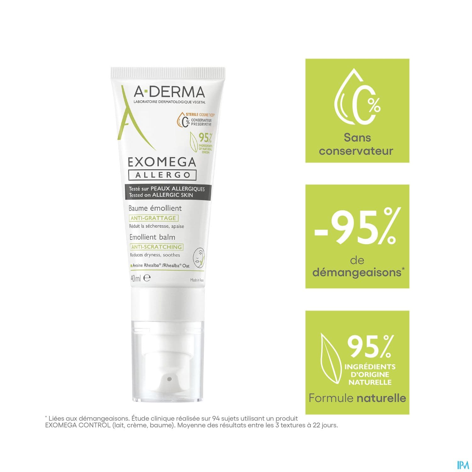 A-DERMA EXOMEGA ALLERGO 40ML