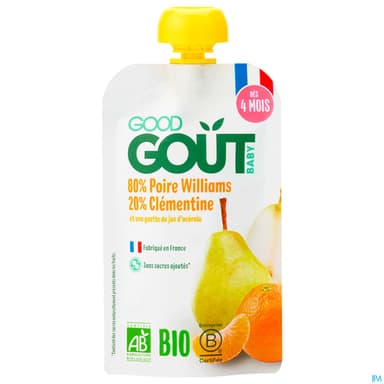 GOODGOUT POIRE CLEMENTINE BIO 120G