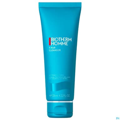 Biotherm Homme T Pur Nettoyant Visage Desincrustant Tube 125ml