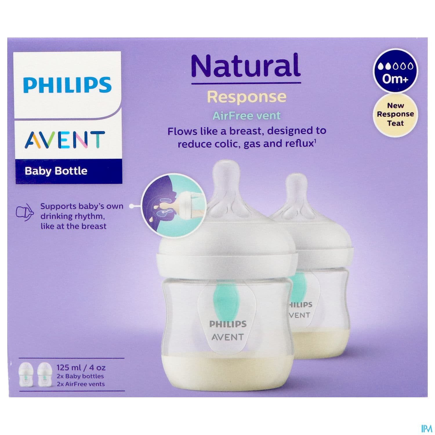 BIB AVENT NAT RESPONSE AC 125MLX2