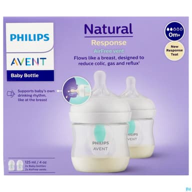 BIB AVENT NAT RESPONSE AC 125MLX2