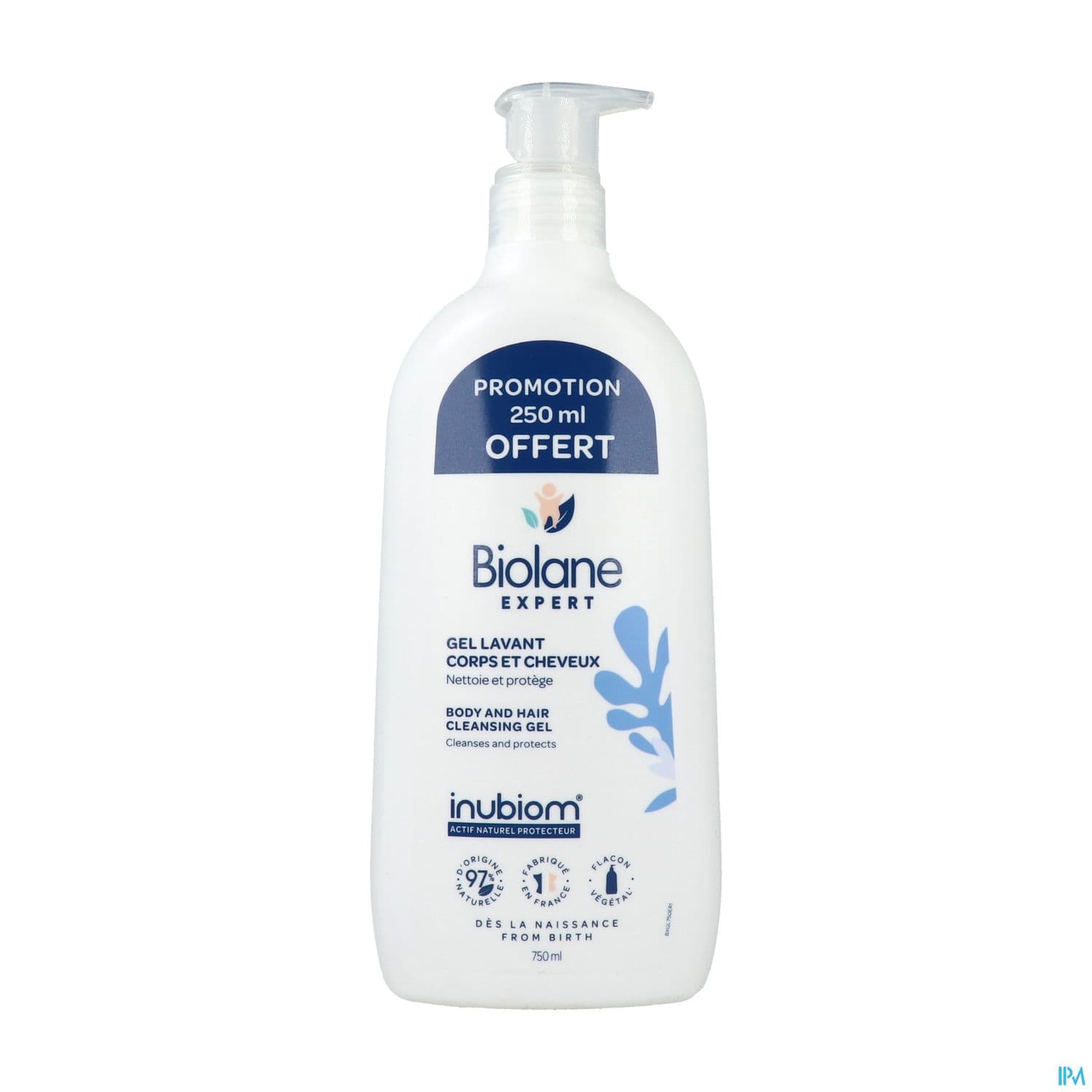 Biolane Expert Gel Lavant Corps Et Cheveux 500ml + 250ml Offert