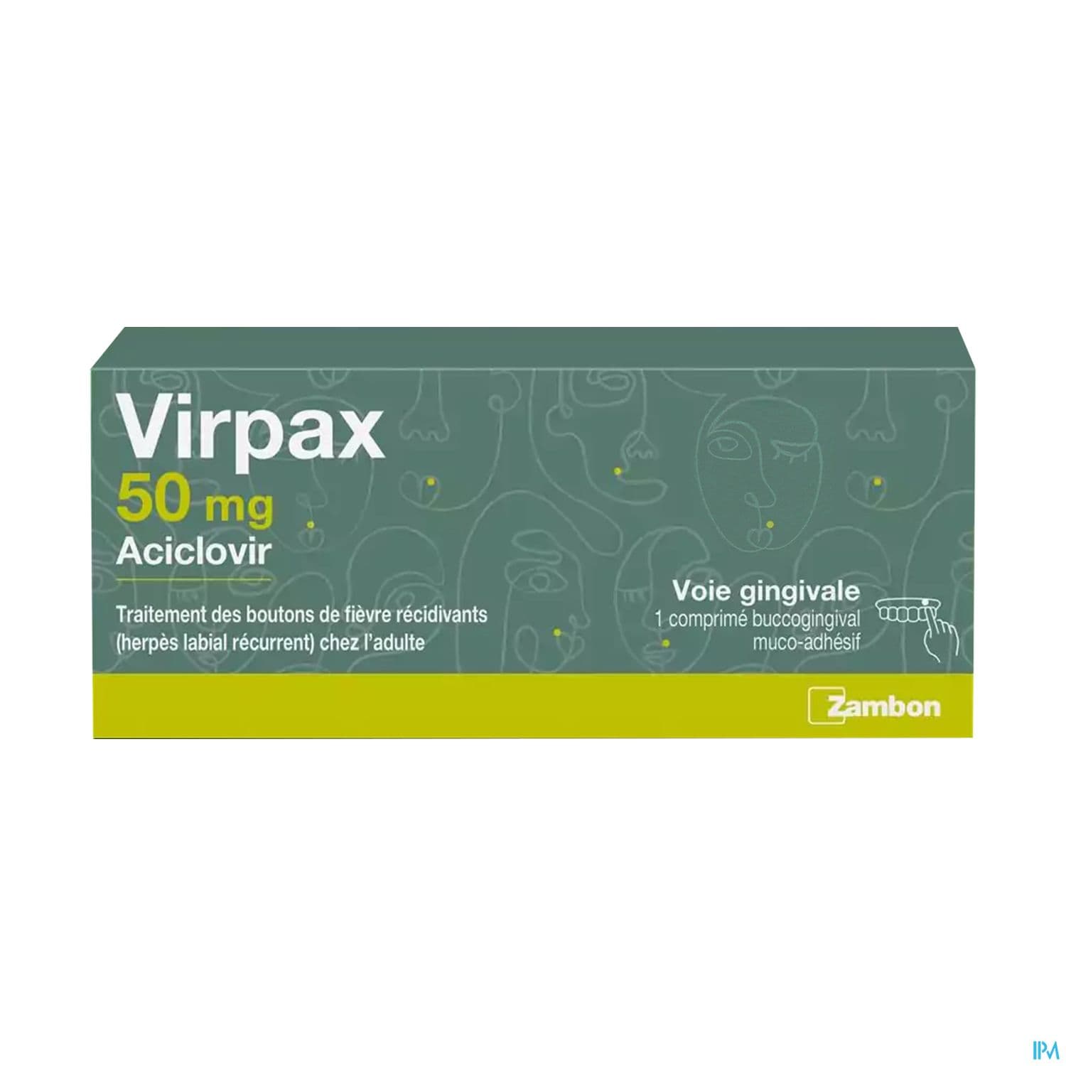 Virpax 50mg Comprime Buccogingival Mucoadhesif 1