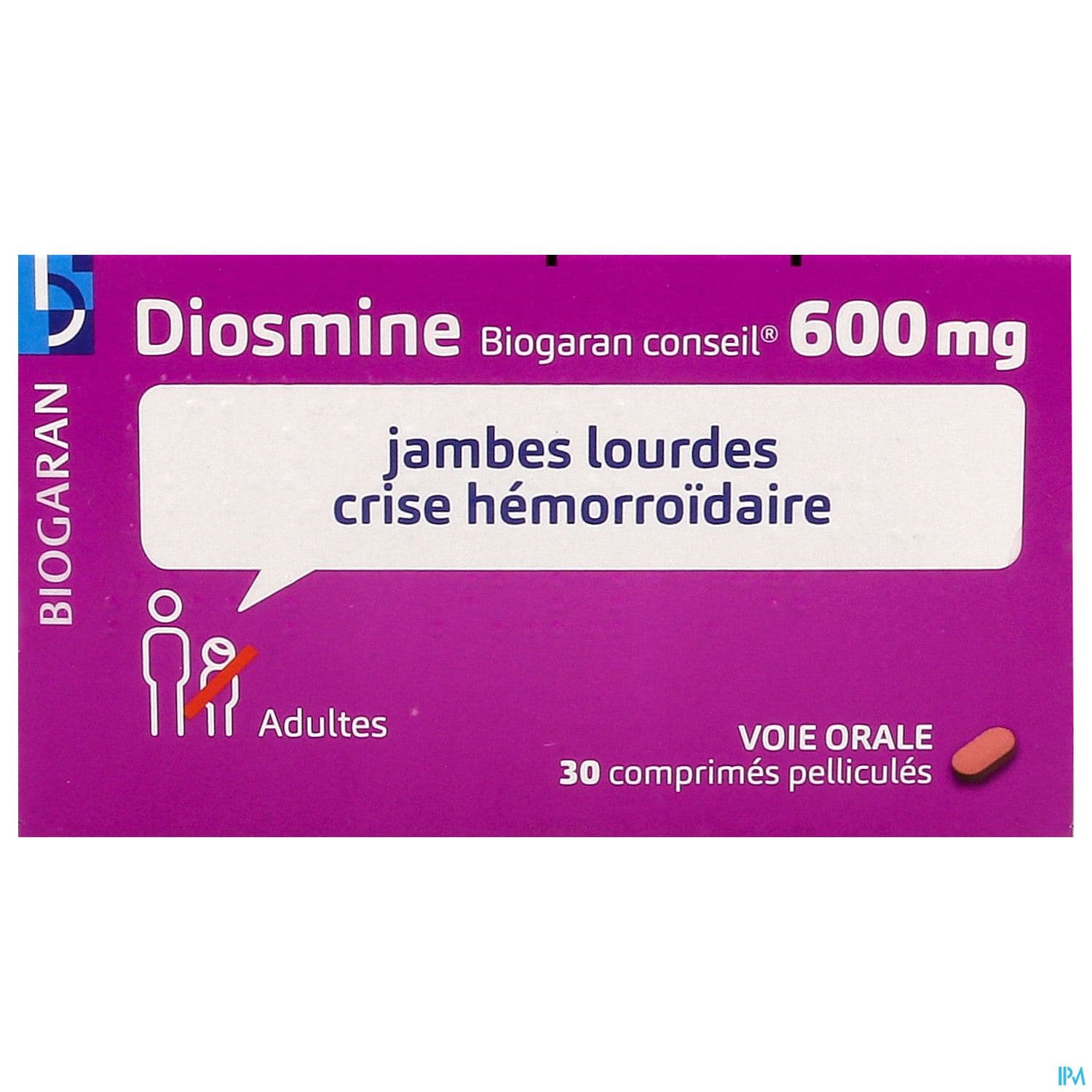 DIOSMINE 600MG BIOG CONS CPR 30