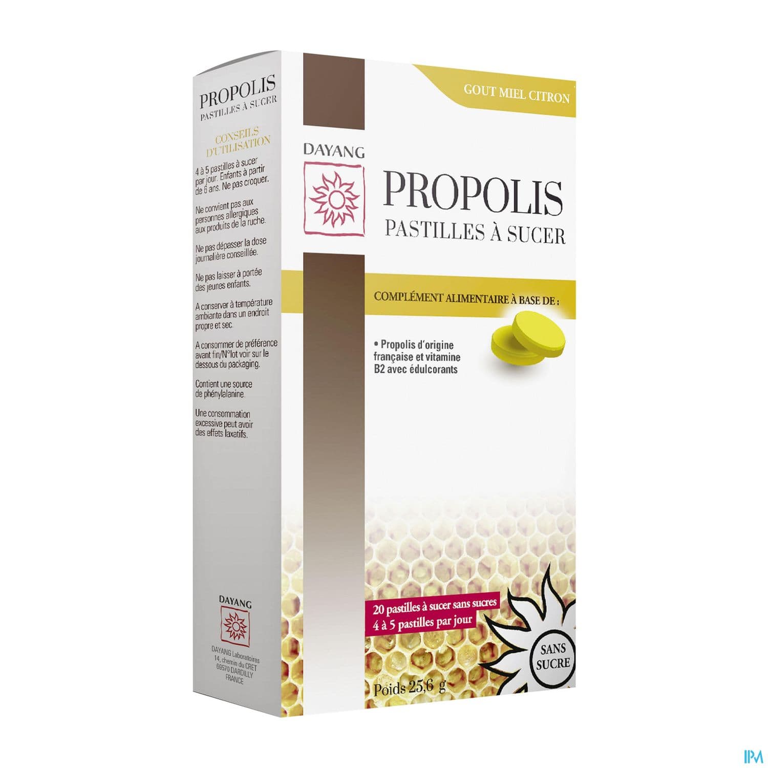 Dayang Pastille A Sucer Propolis Bio 20