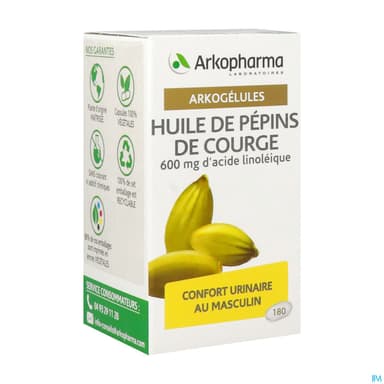 ARKOG HUILE PEP COURGE CAPS 180