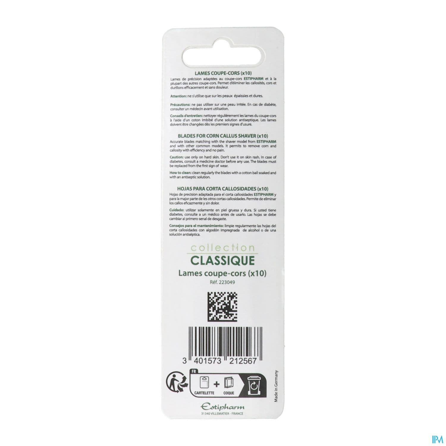Estipharm Lame Coupe Cors 10